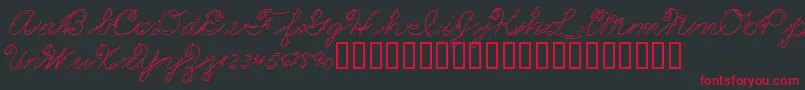 PREMMS   Font – Red Fonts on Black Background