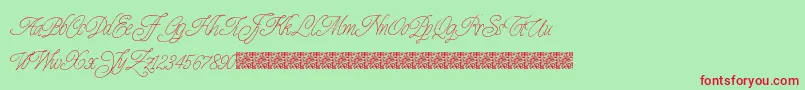 Prescriptivism Font – Red Fonts on Green Background