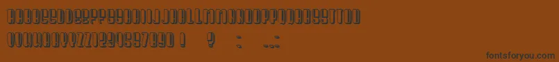 Шрифт President Condensed – чёрные шрифты на коричневом фоне