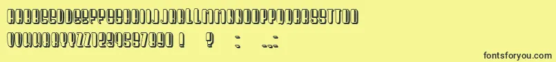President Condensed-fontti – mustat fontit keltaisella taustalla