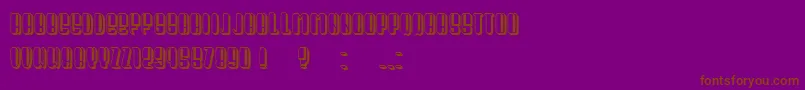 Czcionka President Condensed – brązowe czcionki na fioletowym tle
