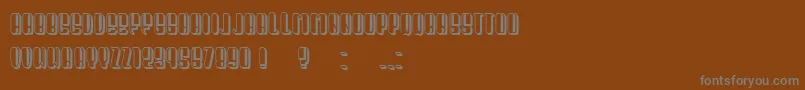 Шрифт President Condensed – серые шрифты на коричневом фоне