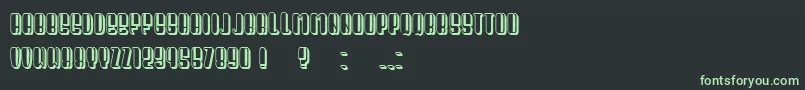 Шрифт President Condensed – зелёные шрифты на чёрном фоне