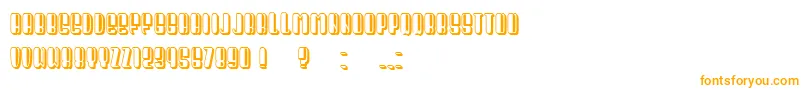 フォントPresident Condensed – 白い背景にオレンジのフォント