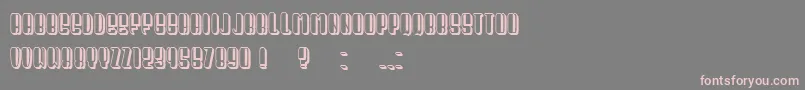 Шрифт President Condensed – розовые шрифты на сером фоне