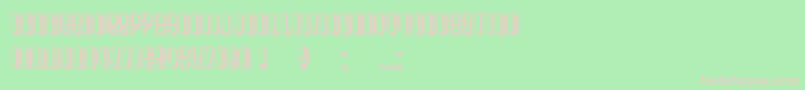 フォントPresident Condensed – 緑の背景にピンクのフォント