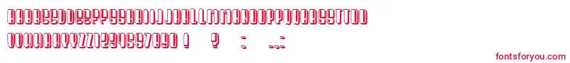 フォントPresident Condensed – 赤い文字