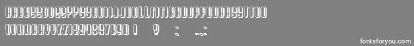 President Condensed-Schriftart – Weiße Schriften auf grauem Hintergrund