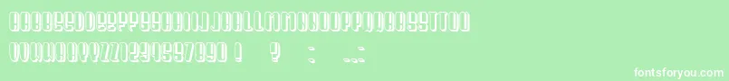 Шрифт President Condensed – белые шрифты на зелёном фоне
