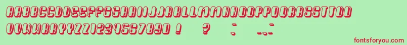 President Italic Font – Red Fonts on Green Background