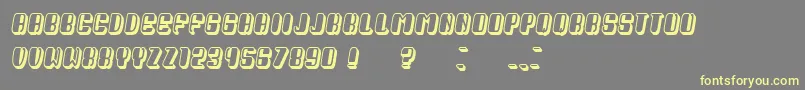 President Italic Font – Yellow Fonts on Gray Background