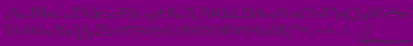 President Font – Black Fonts on Purple Background