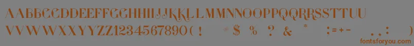 presidente serif Font – Brown Fonts on Gray Background