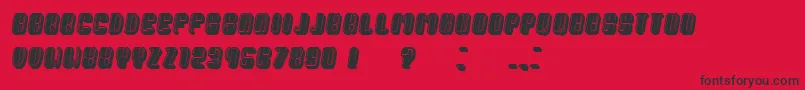 PresidentFilled Italic Font – Black Fonts on Red Background