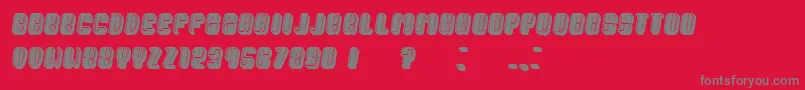 PresidentFilled Italic Font – Gray Fonts on Red Background