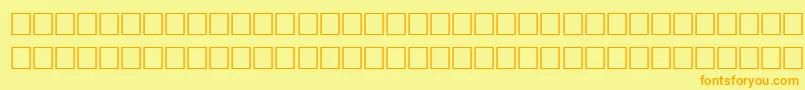 AfTabookNormalTraditional Font – Orange Fonts on Yellow Background