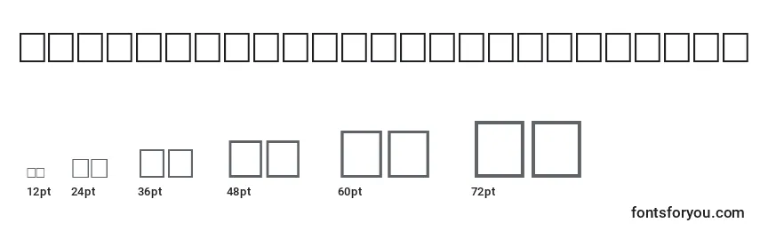 AfTabookNormalTraditional Font Sizes