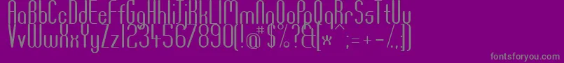 Df667PlasticJesus Font – Gray Fonts on Purple Background