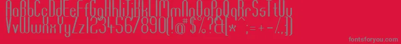 Df667PlasticJesus Font – Gray Fonts on Red Background