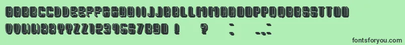 PresidentFilled Font – Black Fonts on Green Background