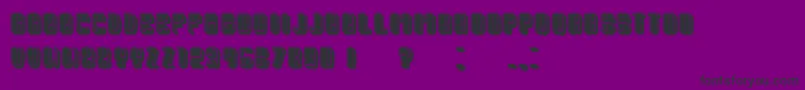 fuente PresidentFilled – Fuentes Negras Sobre Fondo Morado