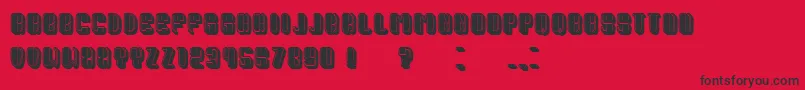 PresidentFilled Font – Black Fonts on Red Background