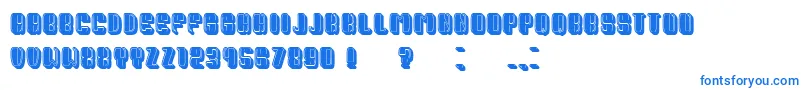 PresidentFilled Font – Blue Fonts on White Background