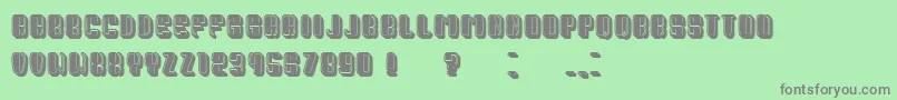 PresidentFilled Font – Gray Fonts on Green Background