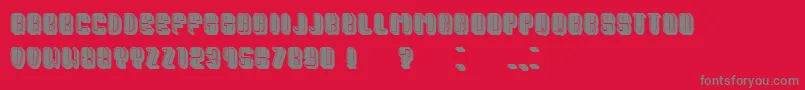 PresidentFilled Font – Gray Fonts on Red Background