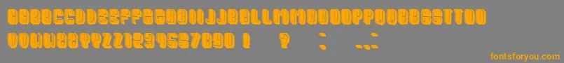 PresidentFilled Font – Orange Fonts on Gray Background