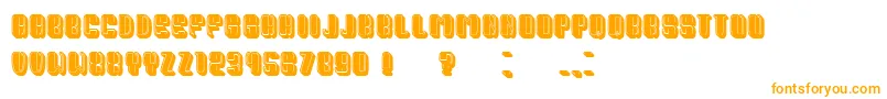 PresidentFilled Font – Orange Fonts on White Background