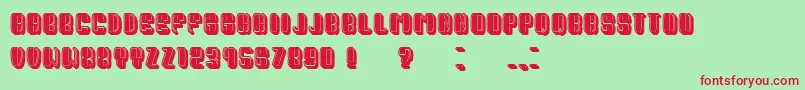 PresidentFilled Font – Red Fonts on Green Background