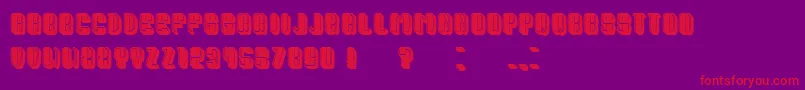 PresidentFilled Font – Red Fonts on Purple Background