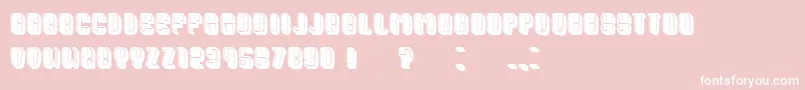 PresidentFilled Font – White Fonts on Pink Background