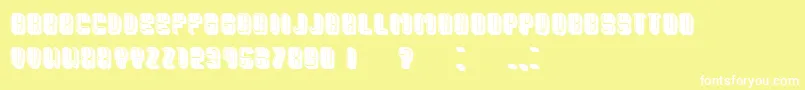 PresidentFilled Font – White Fonts on Yellow Background