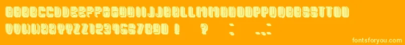 PresidentFilled Font – Yellow Fonts on Orange Background