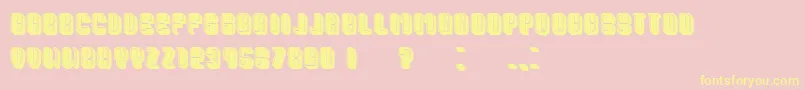 PresidentFilled Font – Yellow Fonts on Pink Background