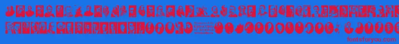 フォントPresidents of the United States of America – 赤い文字の青い背景