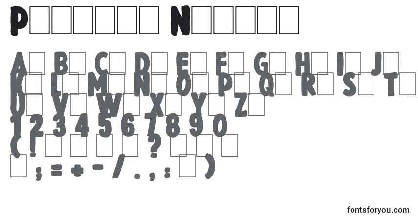 Fuente Presque Normal - alfabeto, números, caracteres especiales