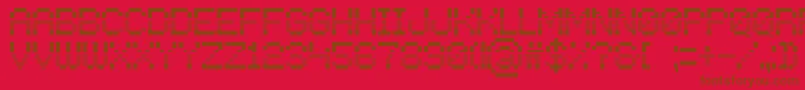 press any key to continue Font – Brown Fonts on Red Background