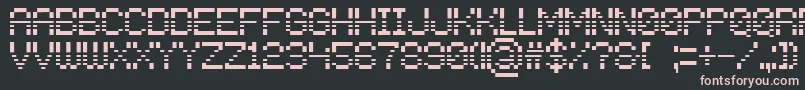 Шрифт press any key to continue – розовые шрифты на чёрном фоне