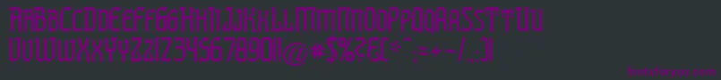 Шрифт PREST    – фиолетовые шрифты на чёрном фоне