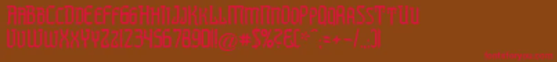 PREST    Font – Red Fonts on Brown Background