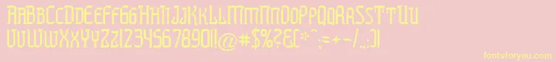 PREST    Font – Yellow Fonts on Pink Background