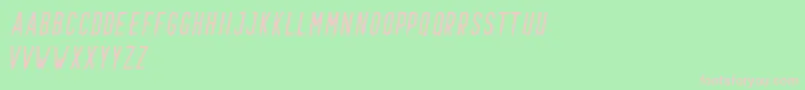 Prestage Italic Demo Font – Pink Fonts on Green Background