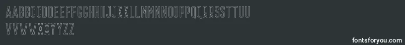 Prestage Outline Demo Font – White Fonts