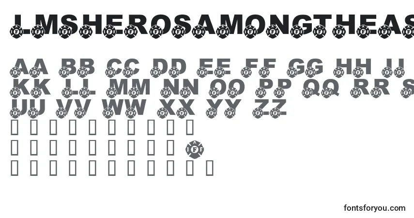 Шрифт LmsHerosAmongTheAshes – алфавит, цифры, специальные символы