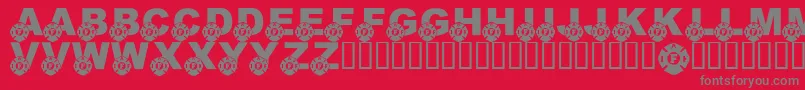 LmsHerosAmongTheAshes Font – Gray Fonts on Red Background