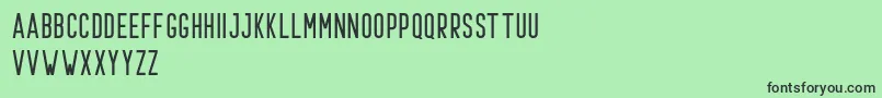 Czcionka Prestage Regular Demo – czarne czcionki na zielonym tle