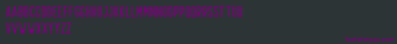 Prestage Regular Demo Font – Purple Fonts on Black Background